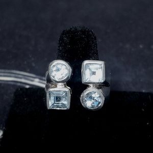 Blue Topaz Sterling Silver Ring